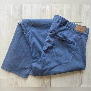 Peter Millar Ultimate Sateen Five Pocket Pant In Navy. Size 38 (H7)